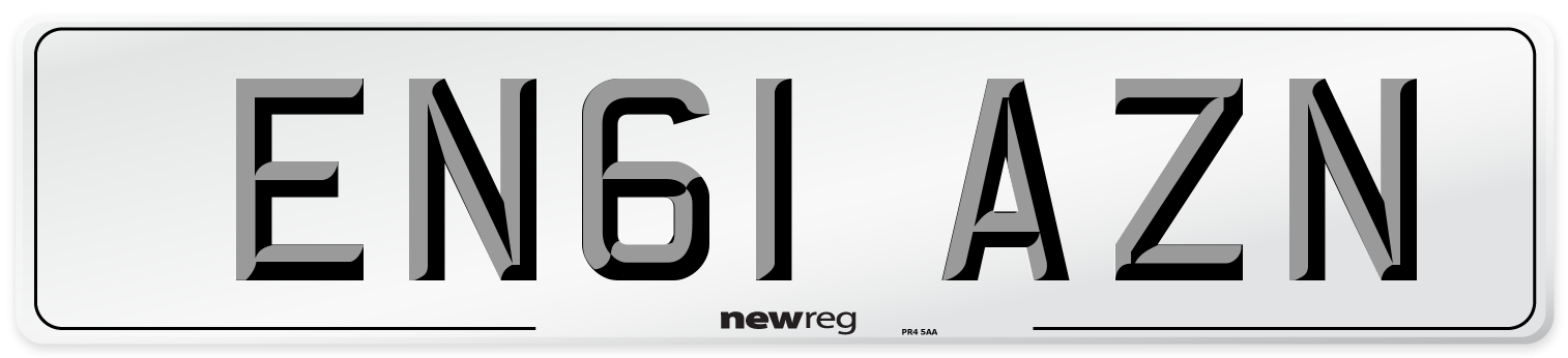 EN61 AZN Number Plate from New Reg